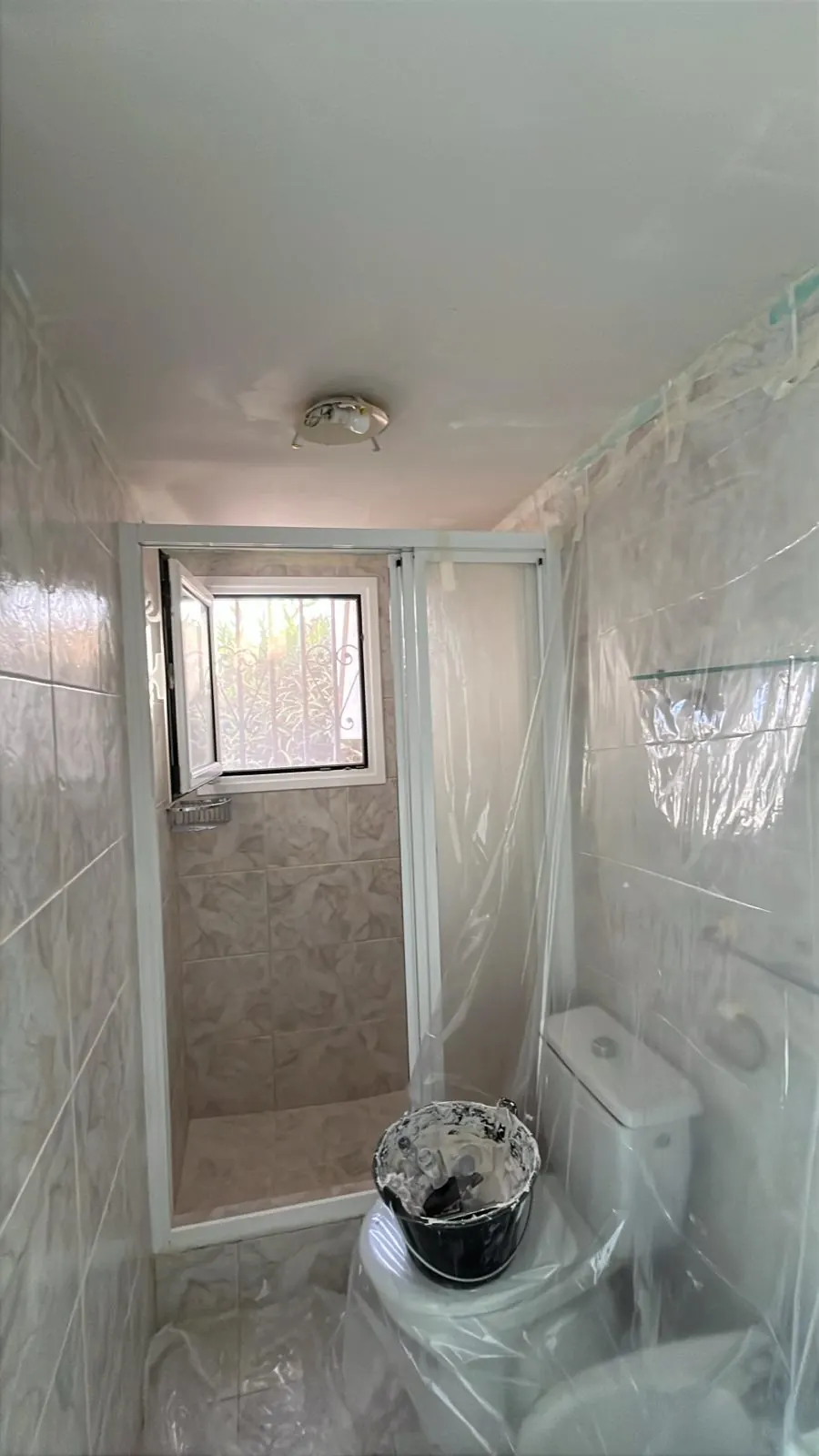 Reforma de baño en proceso